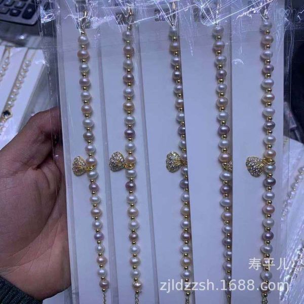 

fresh water natural real pearl bracelet, Black