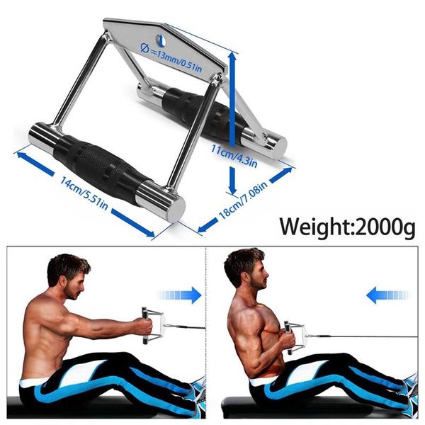 

accessories y1uc double d handle, cable machine handle attachments, pull down exercise handles of home gym