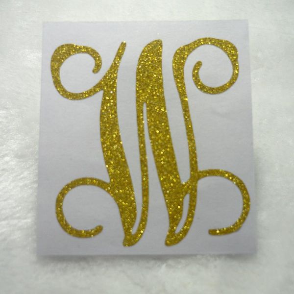 

multi size letter w gold glitter stickers name gift wrap