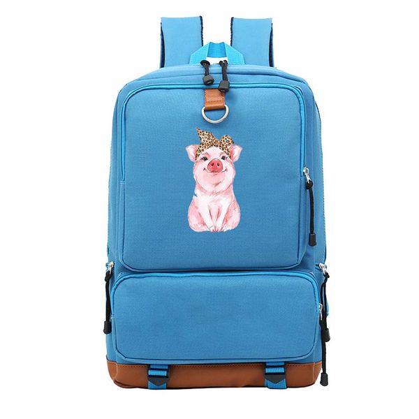 

backpack fashion 2021 men's bandanna pig laprucksack mochilas school bag teenager boys girls
