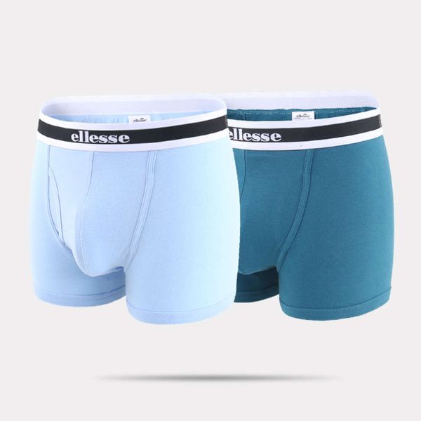 

men's underwear elastic lycra cotton loose large men's boxer, Black;white