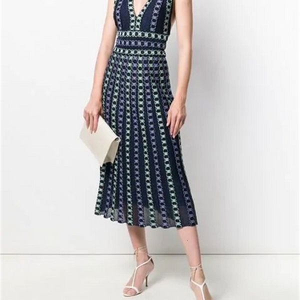 

dress blue sleeveless striped a-line rayon bandage elegant evening party dress vestidos, Black;gray