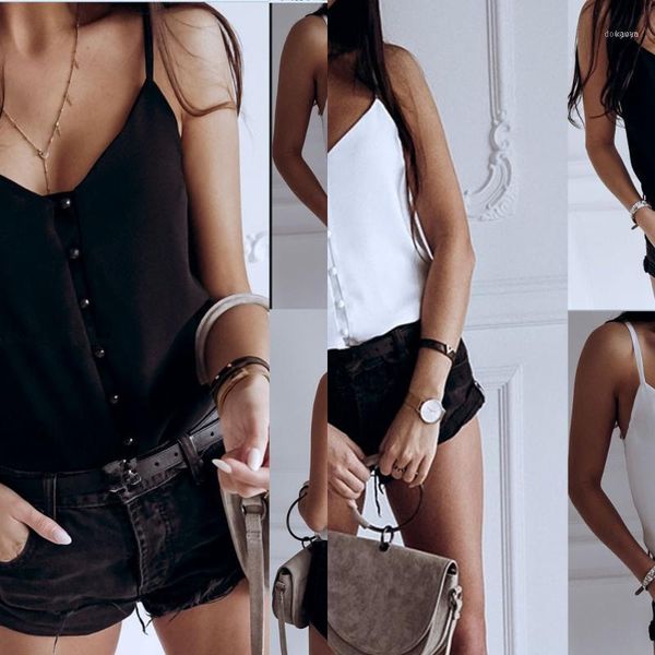 

summer mode strappy collection no mangoes loose shirt decorating on v blusa1, White
