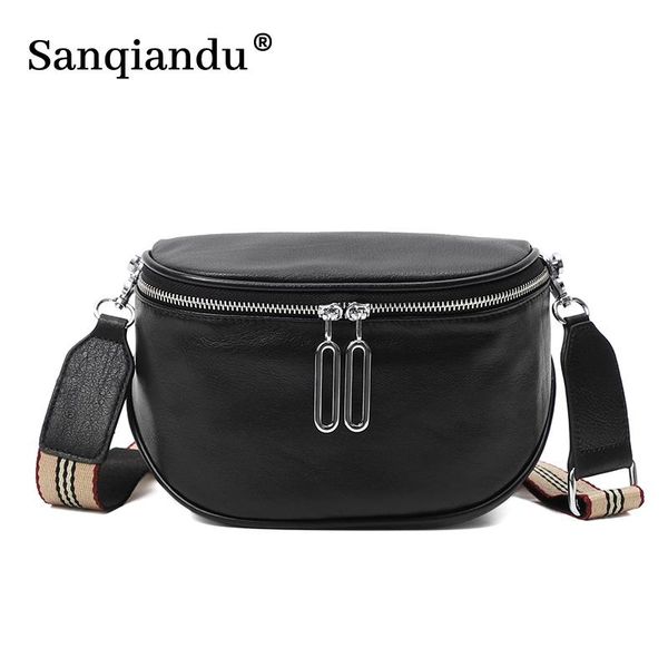 

evening bags designer genuine leather women waist 2021 quality female crossbody chest fashion shoulder messenger bag