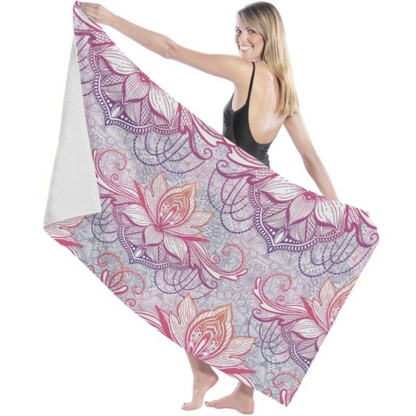

towel mandala pattern bath microfiber beach bathroom supplies towels for adults