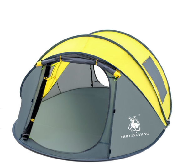 

throw up tent 4-6 person outdoor automatic tents double layers large family waterproof camping hiking and shelters