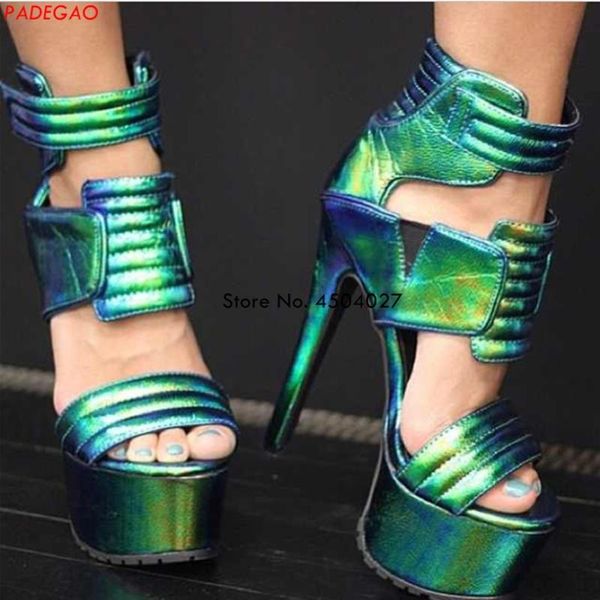 

summer women thin heel sandals fashion female cut-outs shoes high heels colorful platform, Black