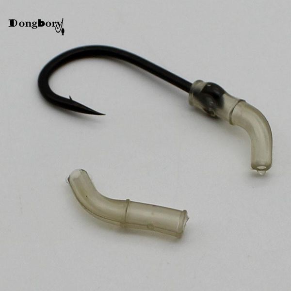 

fishing hooks 20 x short elbow hook aligners carp small line aligner hair rigs terminal tackle for