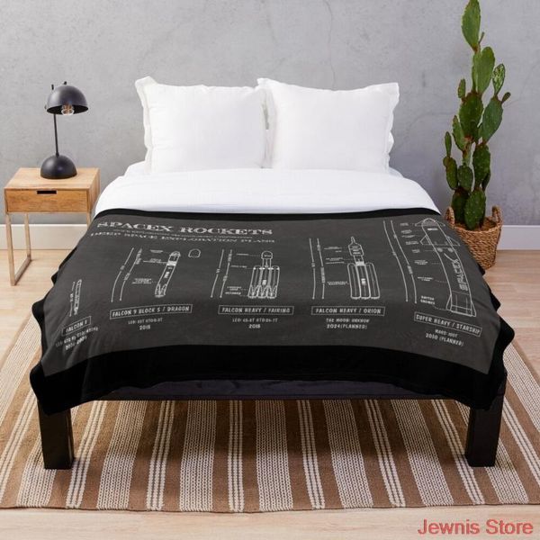 

blankets spacex rockets blackboard throw blanket sublimation covered bedding flannel for children and bedrooms decor