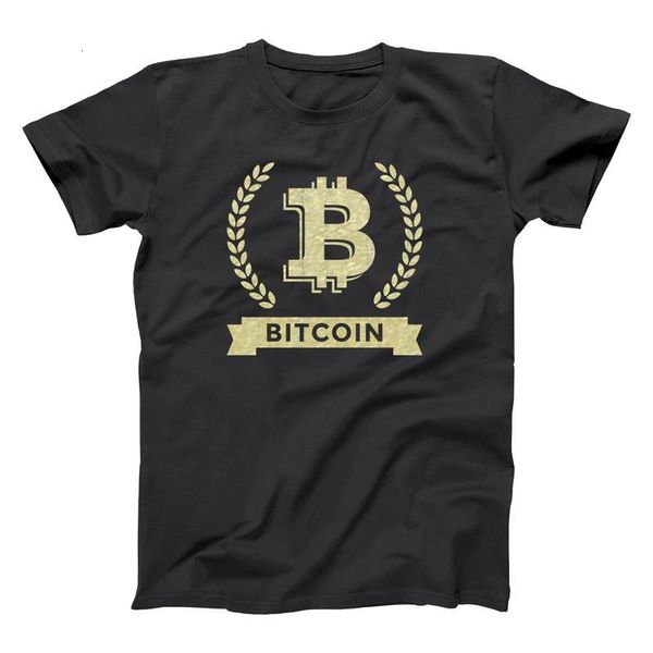 

men's t-shirts bitcoin btc will see trend in male street fashion pattern of breathable creative printing elastic cotton loose shirt, White;black