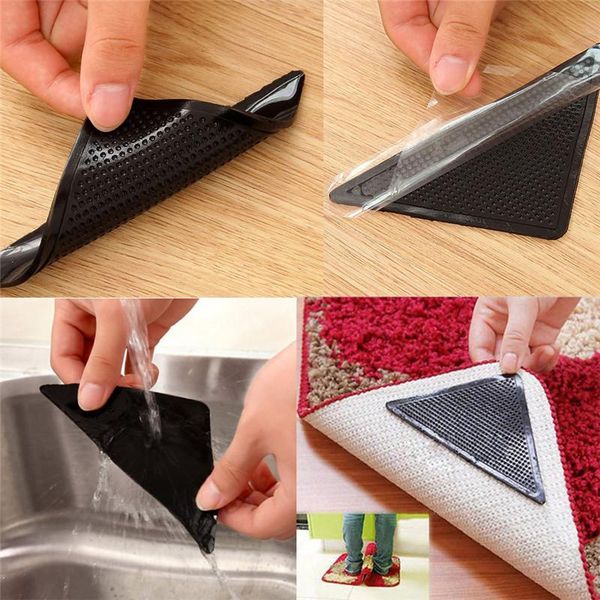 

bath mats 4x carpet pad non slip tri sticker anti mat pads home floor rug self-adhesive 42