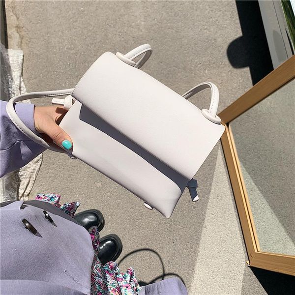 

evening bags simple small solid color pu leather crossbody for women 2021 summer shoulder hand bag travel cute handbags #30