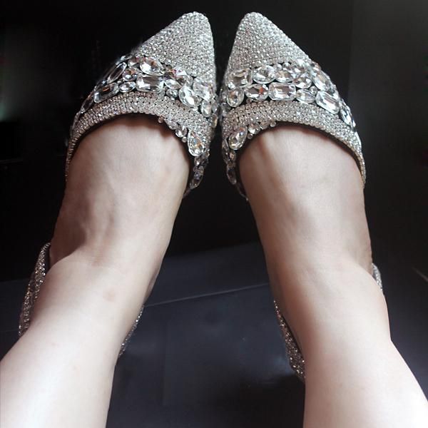 

dress shoes spring ladies full crystal embellished heel pumps pointed toe women glitter rhinestone ankle strap chunky heels slip on shoe, Black