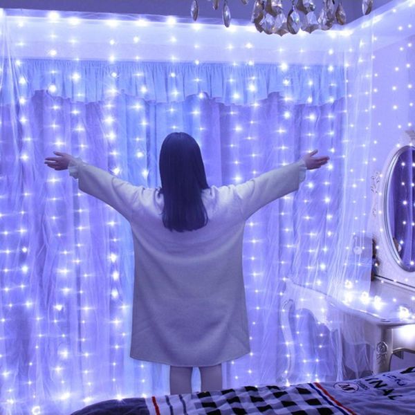 

strings led curtains string lights remote garland fairy garden christmas outdoor indoor lighting for window bedroom beautiful