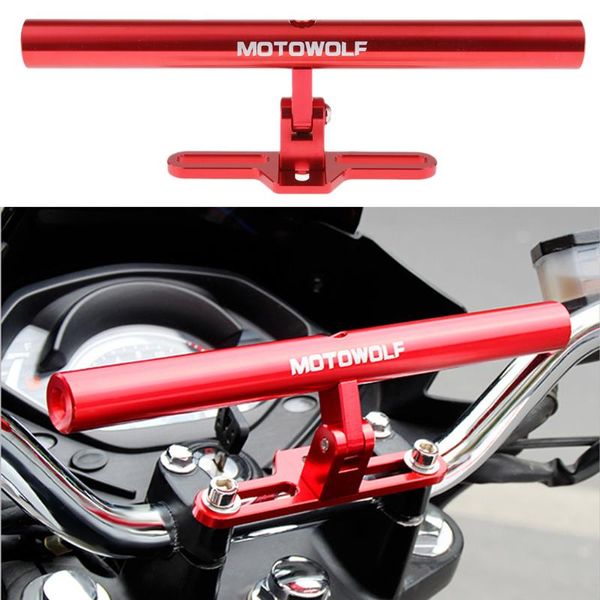 

handlebars motorcycle cnc aluminum extended headlight rearview mirror bracket bar