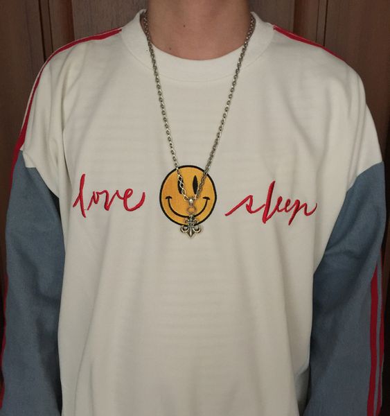 

luxury design pendant necklace fashion jewelry personality boy scout flower anchor 925 sterling silver simple sweater chain