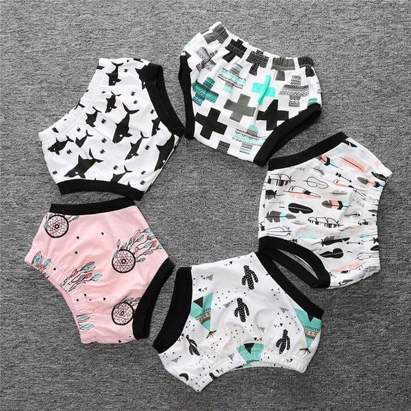 

born babies girls boys triangle shorts, cartoon cute patterns pleated elastic band design bottoms, summer short wild pants shorts, Black