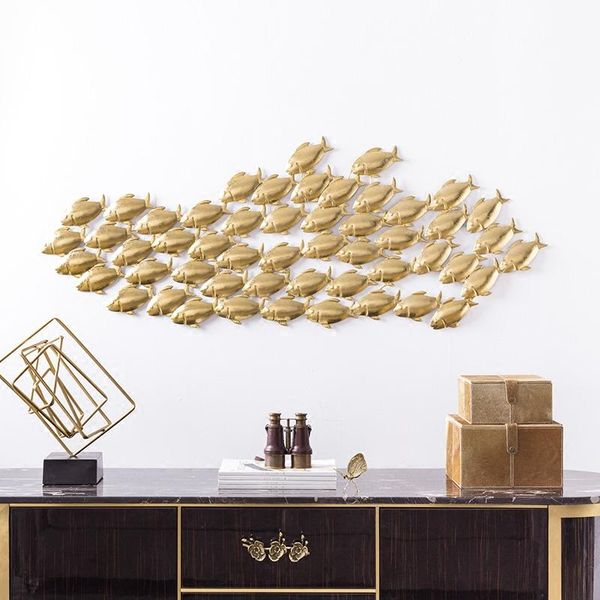 

decorative objects & figurines modern metal figurine wall decorations dan nila fish decoration accessories ornaments home decor