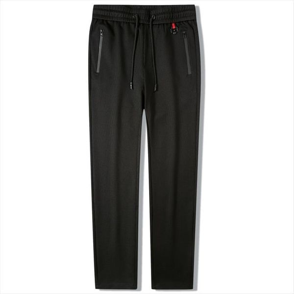 

fall casual large size sports women pants stretch drawstring sweatpants, Black