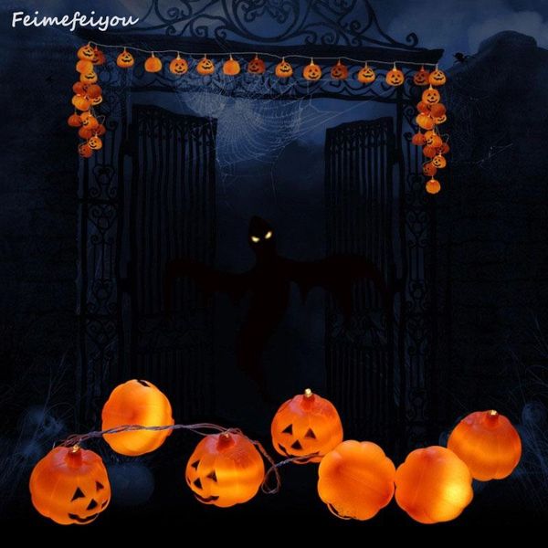 

strings feimefeiyou 5m 20 led pumpkin light string eu /us plug halloween diy garden yard decorative fairy lights