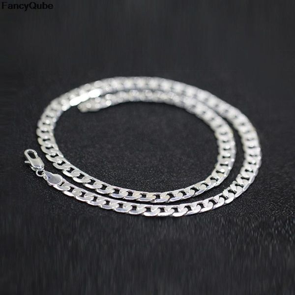 

male female silver plated jewelry women men necklace chains