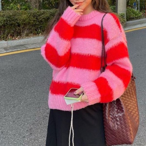 

hoodie full female sweater all games striped neck pullovers, Black