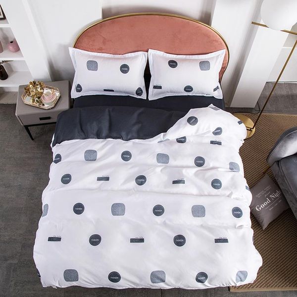

bedding sets white simple quilt cover pillowcase warm soft bed twin full  king duvet luxury bedclothes