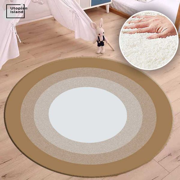 

solid color carpet modern living room nordicÂ fluffy rug baby bedroom carpet plush bedside carpets furry round mat for children
