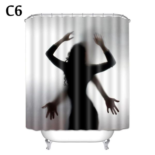 

halloween shower curtain window curtains horror bloody hands bathroom various interesting styles size 180*180cm