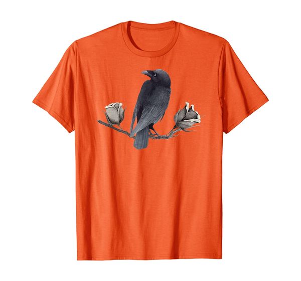 

Black Bird Shirt with Contrasting Colors For a Crow or Raven, Mainly pictures