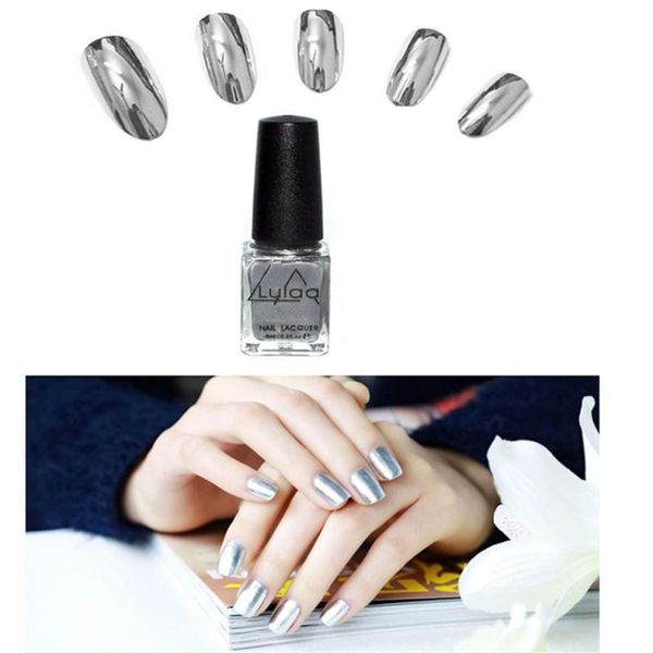 

nail polish 100% brand and gel mirror effect varnish soak off base coat