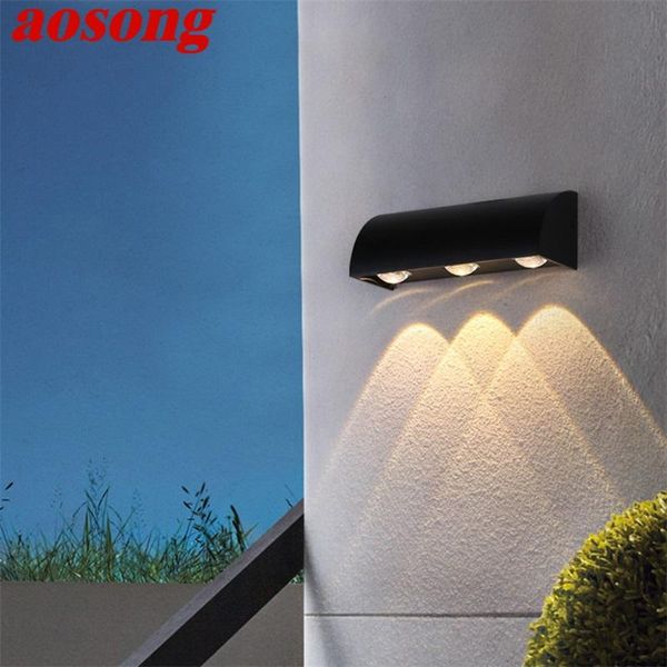 

outdoor wall lamp aluminum modern patio waterproof creative decorative for porch corridor aisle lamps