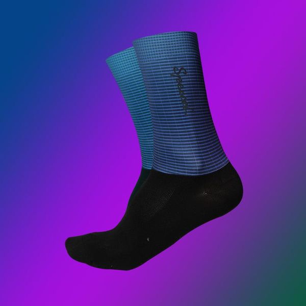 

pro aero cycling socks with reflective logo sports 2 pair a lot, Black