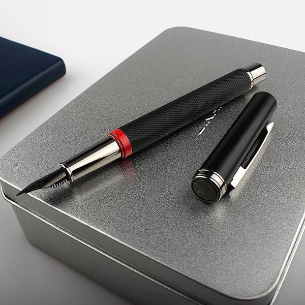 

fountain pens black metal pen titanium ef/f nib tree texture excellent writing gifts for business office supplies