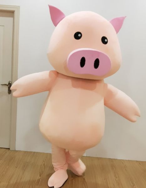 

mascot costumes new arrival pig mascot cute pink nose fancy dress suit costumes cartoon party costumes size, Black;red