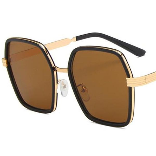 

sunglasses fashion polygon sun glasses alloy adumbral anti-uv spectacles oversize frame eyeglasses ornamenta a++, White;black