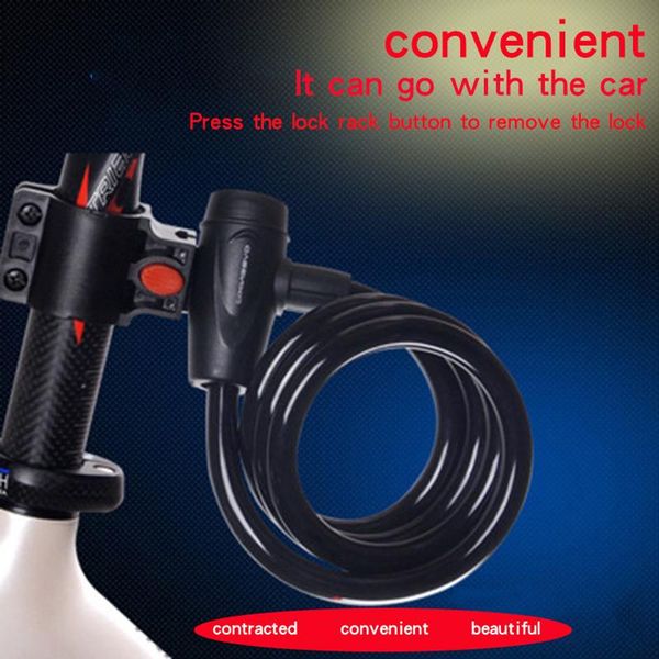 

bike locks mountain lock bicycle chain portable electric motorcycle fixed wire white yellow black green blue