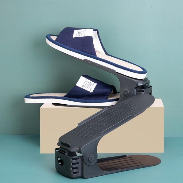 

8/10pcs shoe organizer rack double shoebox storage shoes adjustable cabinet modern bag space saver stand shelf clothing & wardrobe