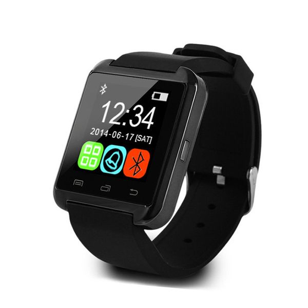 Autentico U8 Smart Watch Smartwatch Orologi da polso con altimetro e motore per smartphone Samsung iPhone iOS Android Cell Phone