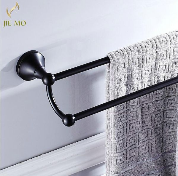 

towel racks black 60cm double bars rails brass wall shelves holder bath shelf hanger bathroom accessories rack b68