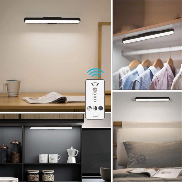 

dimmable touch remote control light bar, 5w built-in 2000mah battery and stick magnet mount for reading closet makeup cabinet