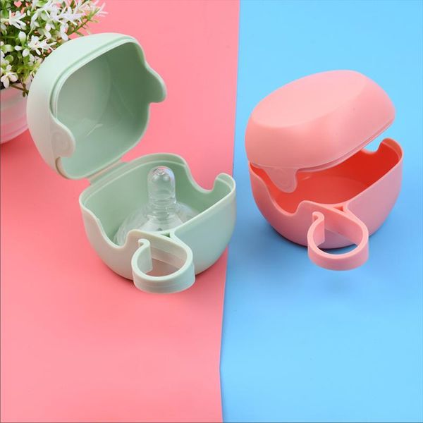 

portable children's pacifier box, baby travel dustproof safety cover storage box feeding pacifiers#