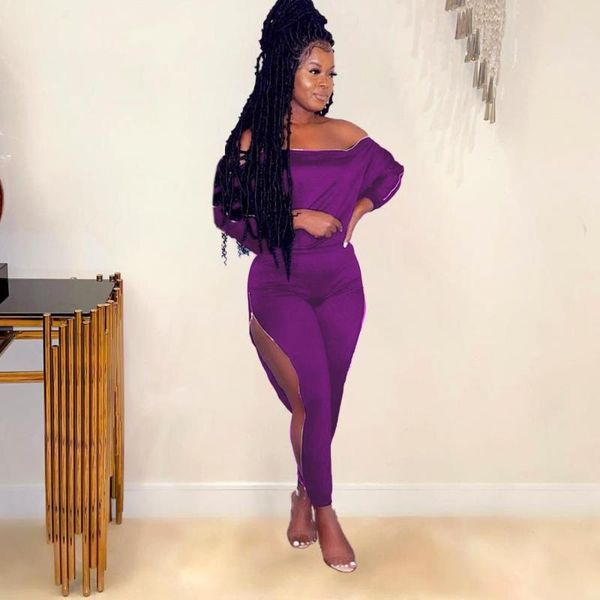 

women's two piece pants chiffon long sleeve off shoulder loose and side zipper bottoms solid color matching sets women winter clothes, White