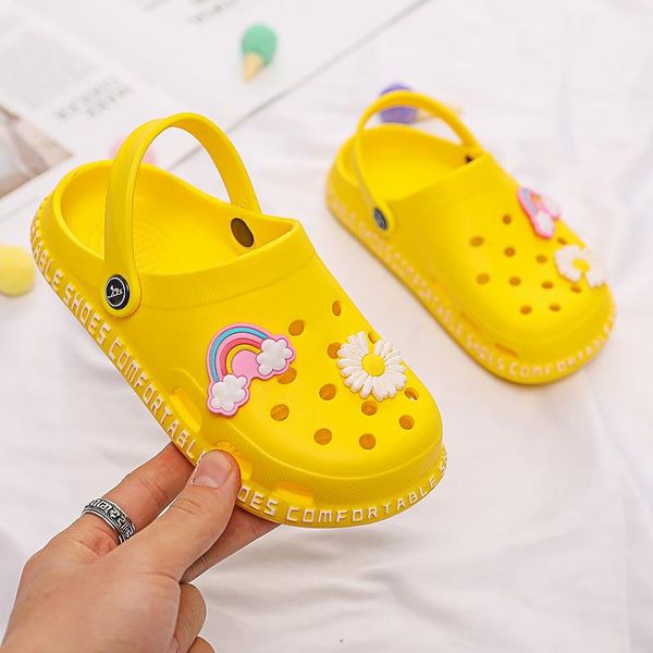 

slipper slippers for boys girls cartoon shoes summer toddler flip flops baby indoor beach swimming childrenx54, Black;grey