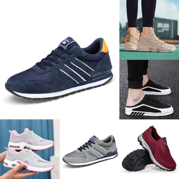 

e21c 2021 men women running shoes platform trainers beige black grey triple white 668 outdoor sports sneakers size 39-44