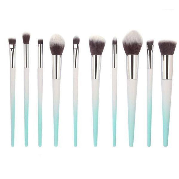 

10pcs makeup brushes set powder foundation eyebrow eye shadow lip concealer fan cosmetics brush kit make up tool1