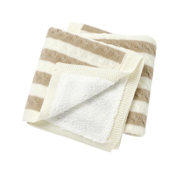 

blankets & swaddling baby knitted born boys girls sleepsack for stroller autumn winter warm infant swaddle wrapper 100*80cm cover