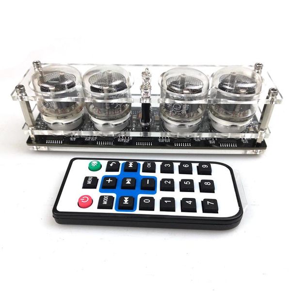 

integrated circuits 4-bit glow tube clock qs30-1, sz-8 with acrylic case ,without tubes