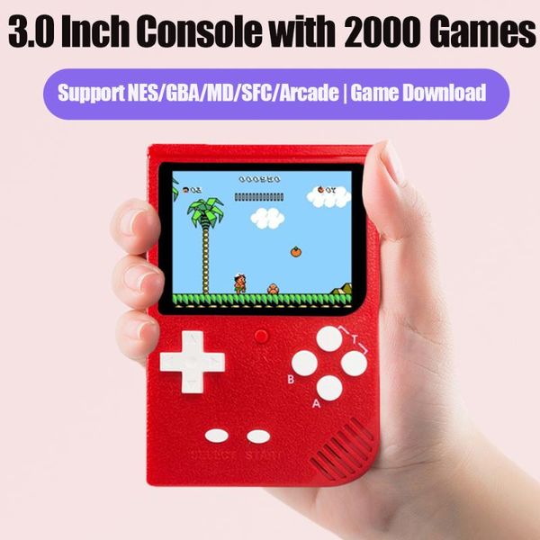 RS-69 Mini Console di gioco portatile retrò Player Controller classico da 3,0 pollici a 32 bit 2000 giochi Supporto ARCADE / MD / NES Uscita TV Lettori portatili