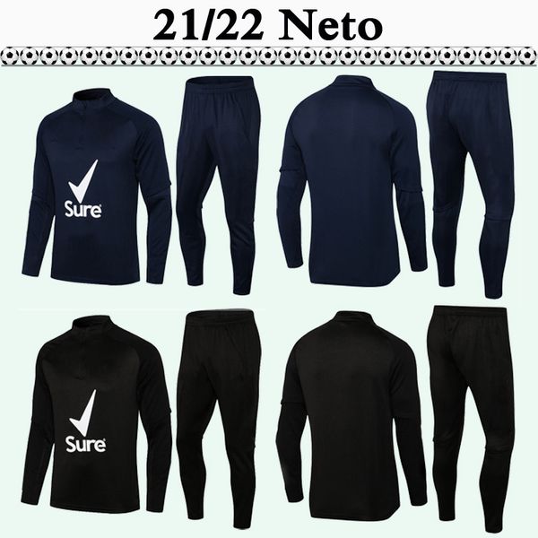 

2021 2022 neto podence adama mens soccer training suit football jerseys fabio silva dendoncker neves n.semedo long sleeve kit, Black